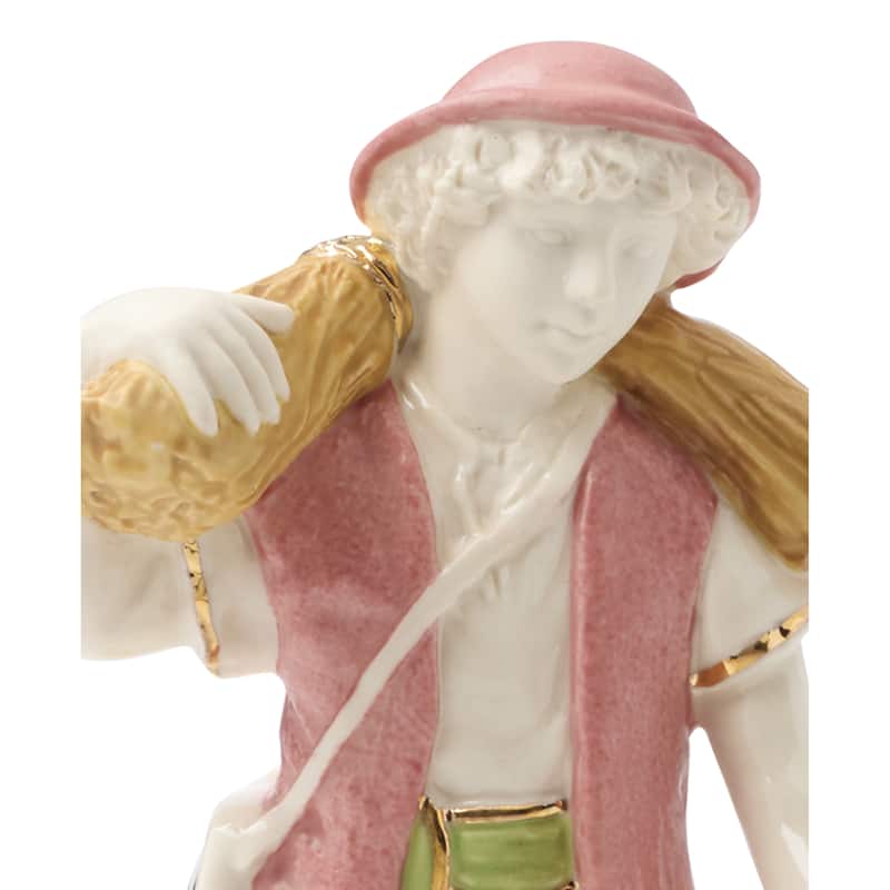 Lenox First Blessing Boy with Donkey Figurine