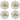 Avanti Gingerbread Village Set of 4 Round Placemats