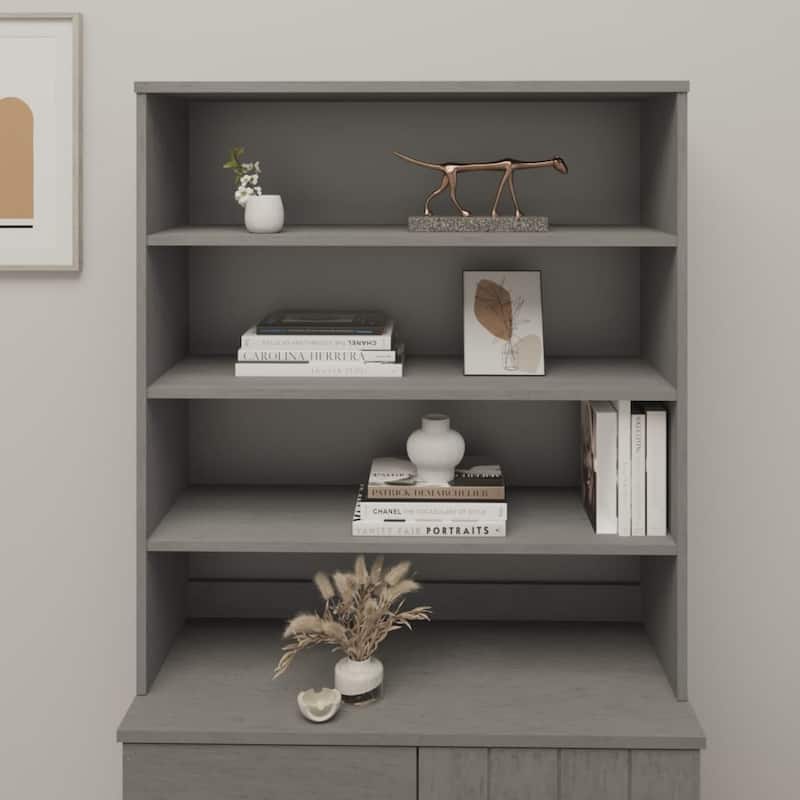 vidaXL Cabinet Top for Highboard Sideboard for Hallway HAMAR Solid Wood Pine - 35.4"x11.8"x39.4"