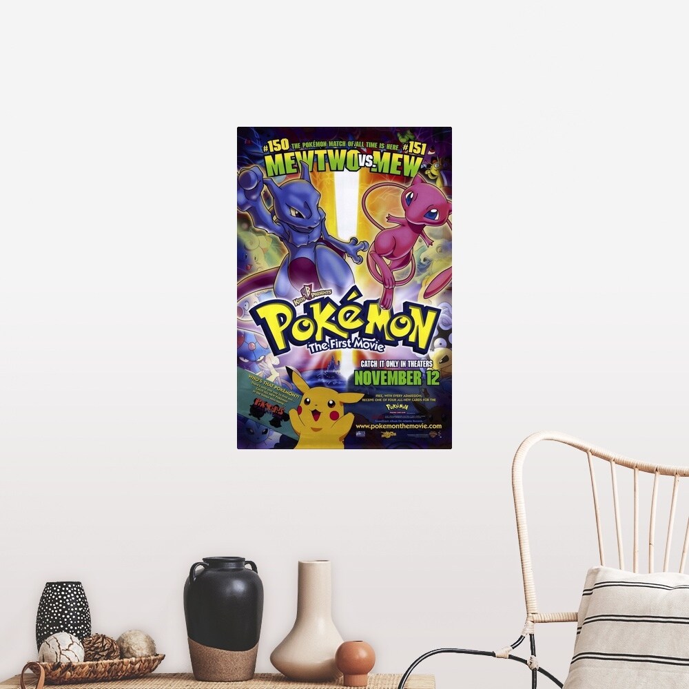 1999 Pokemon The First Movie 11x17 Movie Poster 