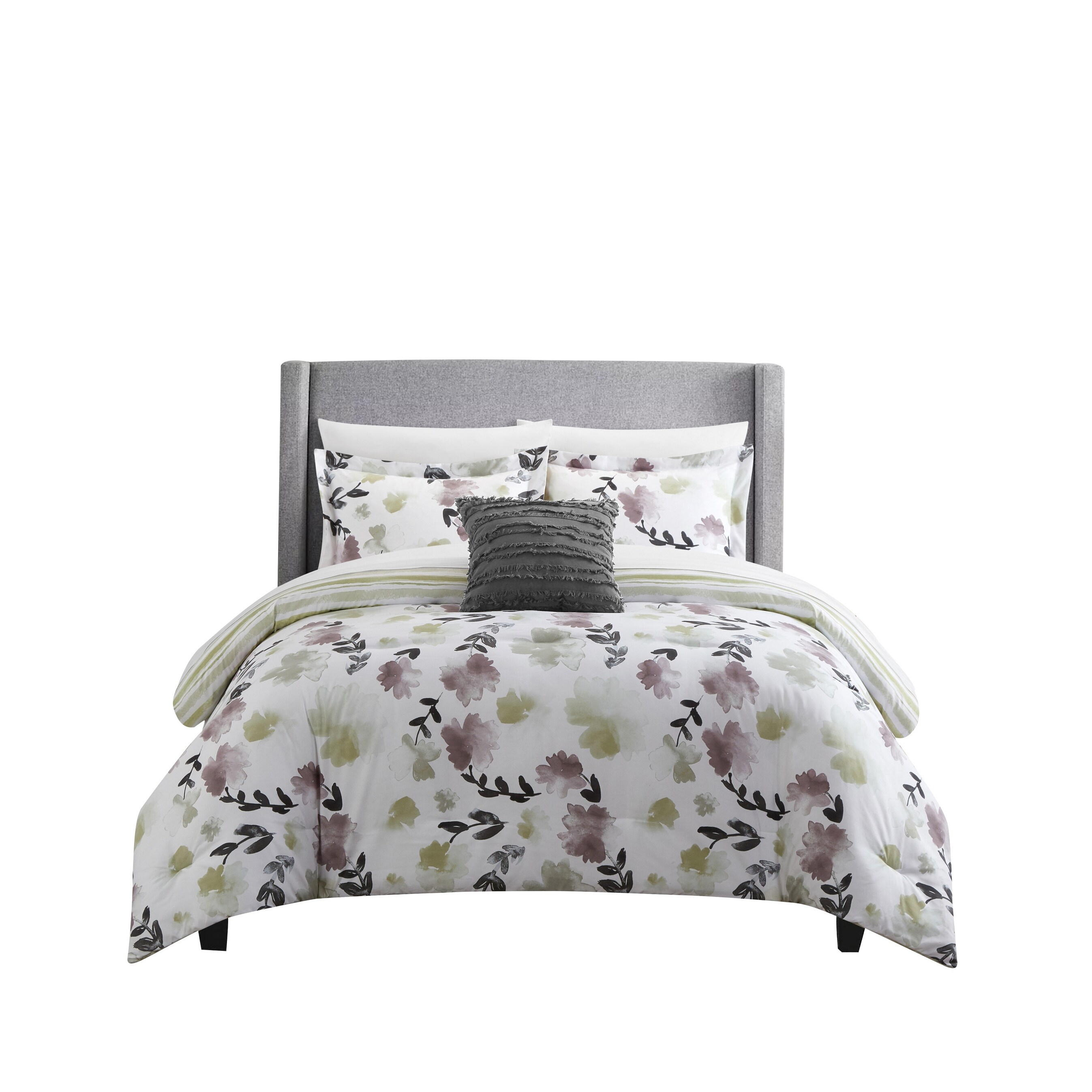 Chic Home Devlen 8-Piece Painted Watercolor Striped Comforter Set - On Sale  - Bed Bath & Beyond - 36047447