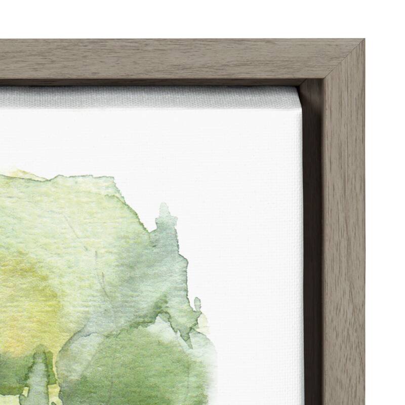 Kate and Laurel Sylvie Pond Landscape Framed Canvas by Patricia Shaw