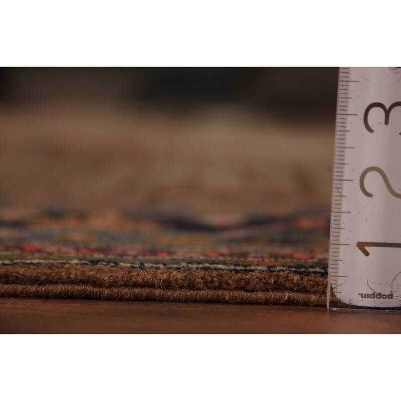 Medallion Serab Persian Vintage Area Rug Handmade Wool Carpet - 6'7" x 9'8"