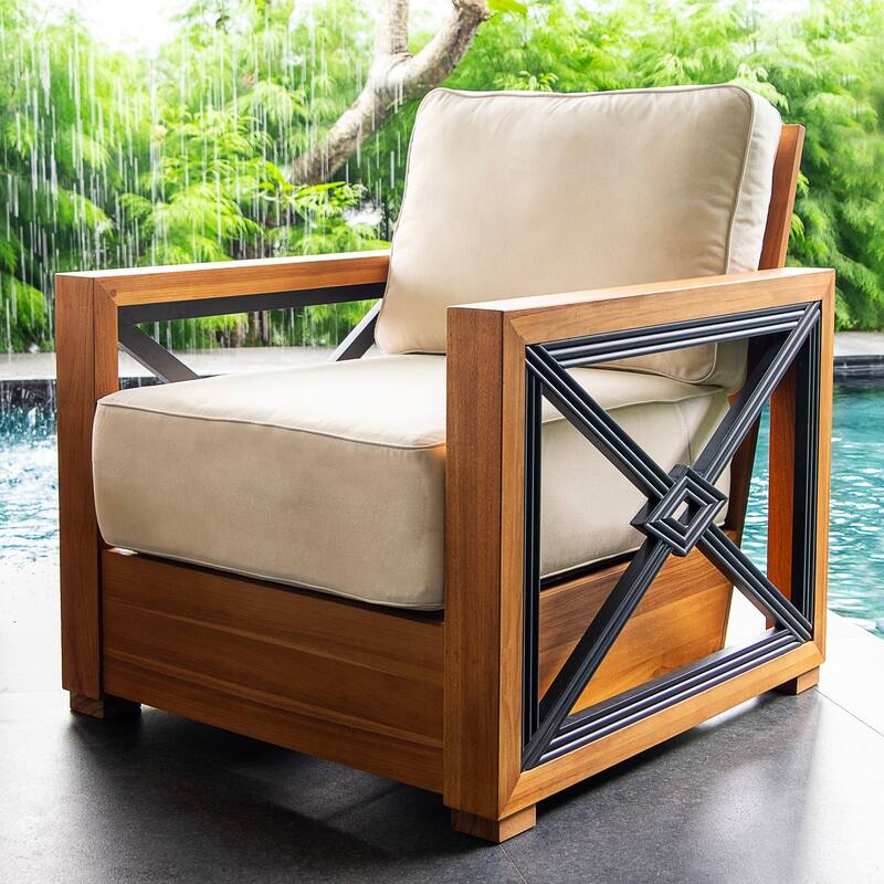 Cambridge Casual Provence 3-piece Teak Outdoor Conversation Set