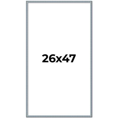 26x47 Frame Rustic Sky Blue Solid Wood Picture Frame | 0.75 Inch