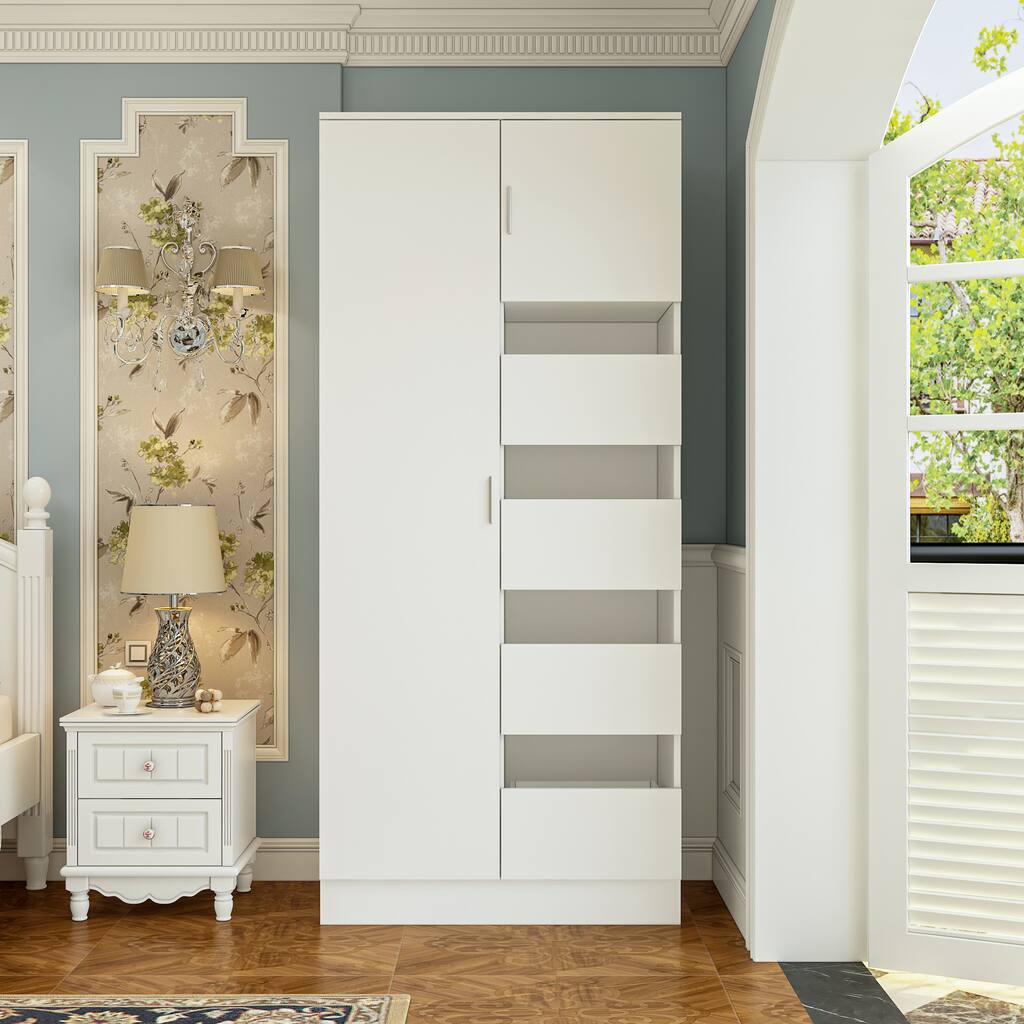 Storage Cabinet Pantry Closet Cabinet Shoe Storgae 78.8"x31.5" - 78.8"H