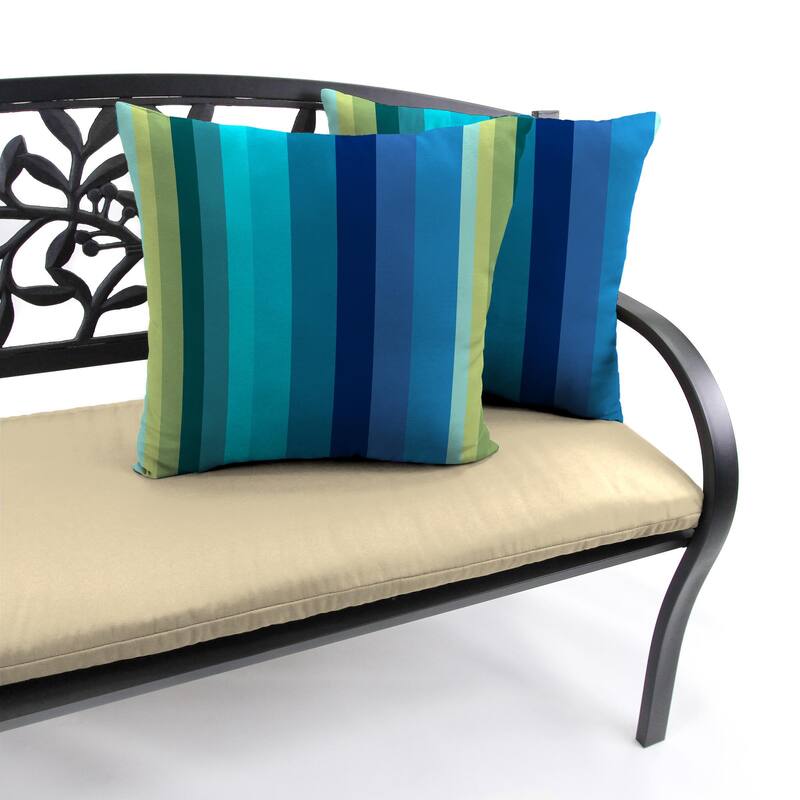 18" x 18" Outdoor Throw Pillow - Set of 2 - 18'' L x 18'' W x 4'' H