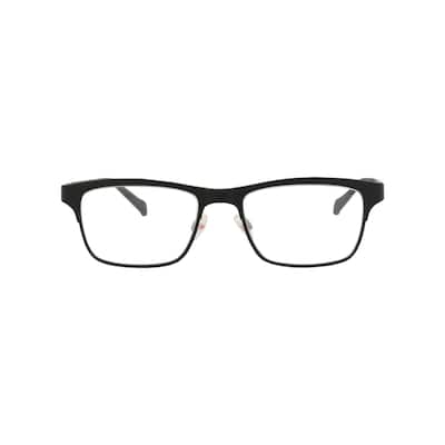 Maui Jim Square-Frame Nylon Optical Frames, Transparent Lens, Matte Black Frame