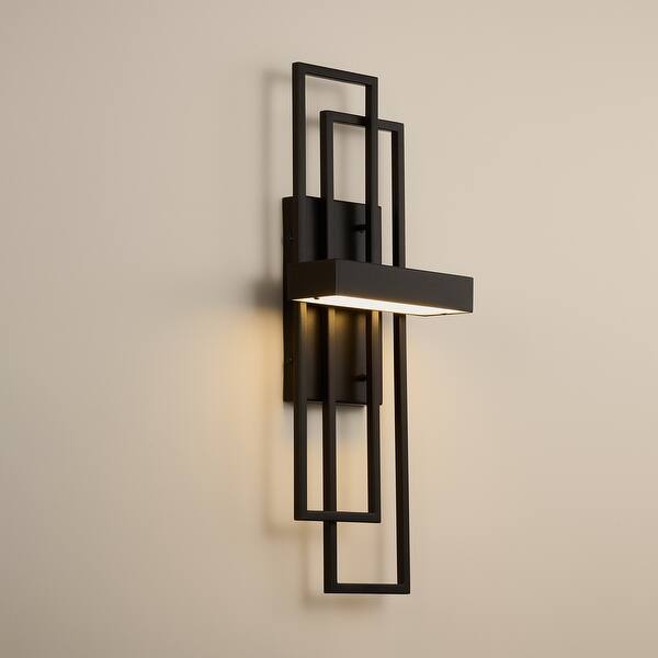 slide 2 of 18, CO-Z Modern Geometric LED Wall Sconce Vanity Light Fixture