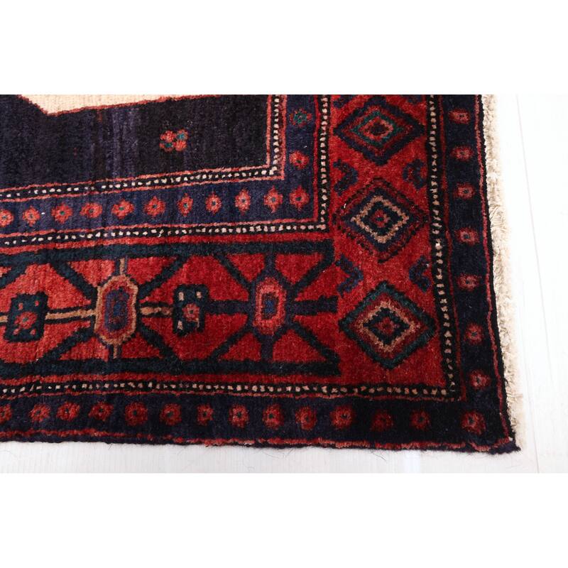 ECARPETGALLERY Hand-knotted Konya Anatolian Dark Navy Wool Rug - 4'6 x 9'8