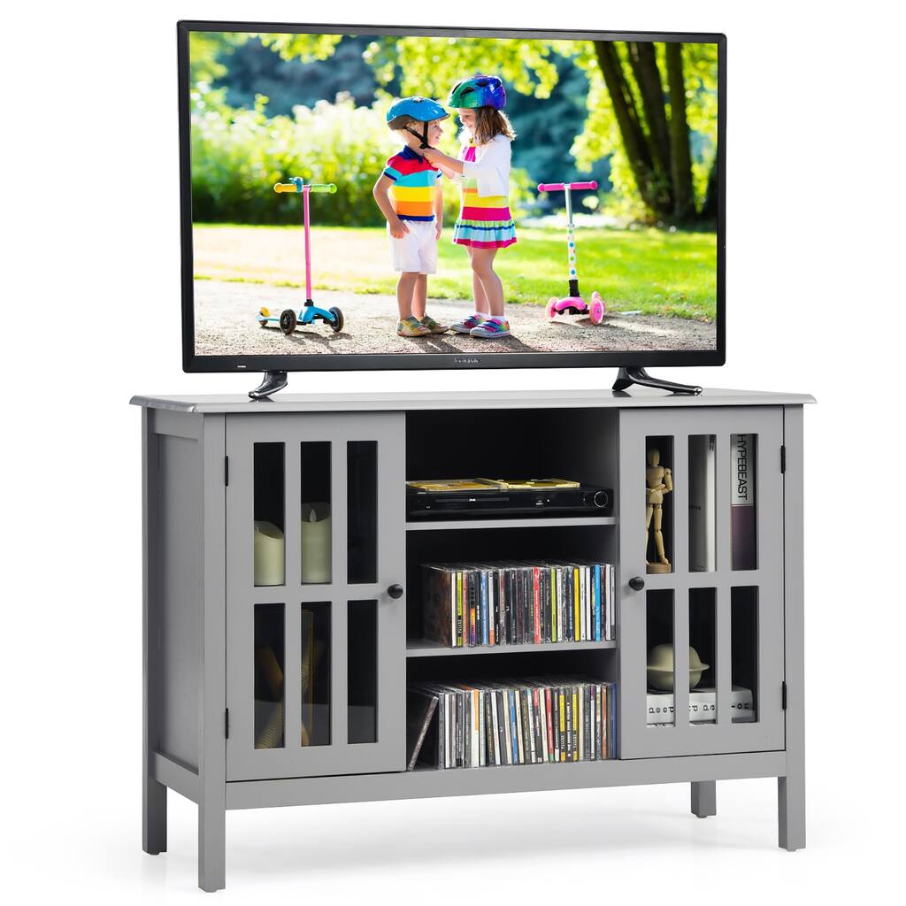 Wooden TV Stand Storage Console Cabinet Media Entertainment Center