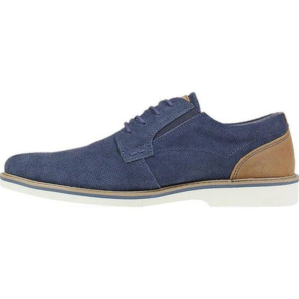 Shop Nunn Bush Men S Barklay Plain Toe Oxford Navy Multi Suede