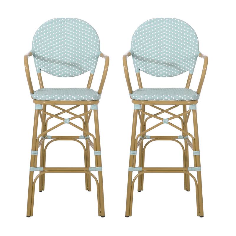 2024 NEW spot goods bar stools set of 2 - Teal