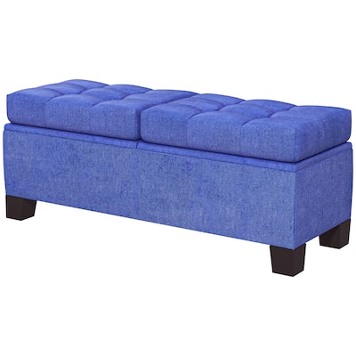 Upholstered Storage Bench with Safety Hinges for Living Room,Entryway,Bedroom