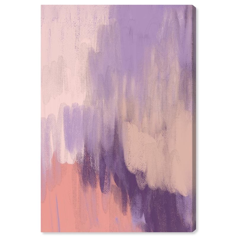 Wynwood Studio Canvas Abstract Eyeshadows Purple and Light Pink Modern & Contemporary Wall Art Canvas Print