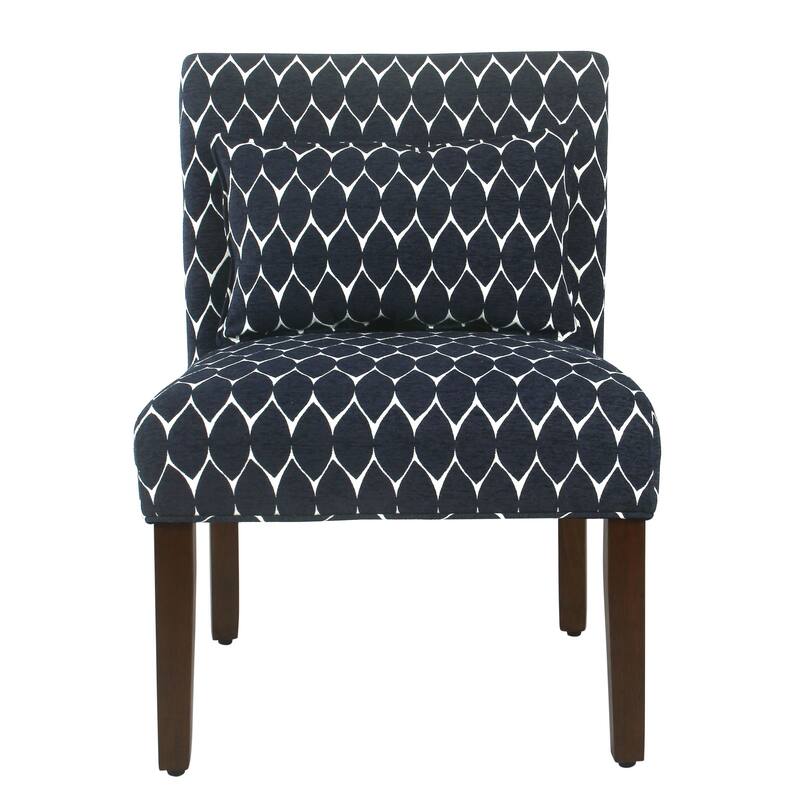 Porch & Den Valderrama Geometric Patterned Accent Chair with Pillow