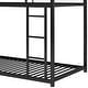 preview thumbnail 6 of 26, Modern Minimalist Metal Low Bunk Bed