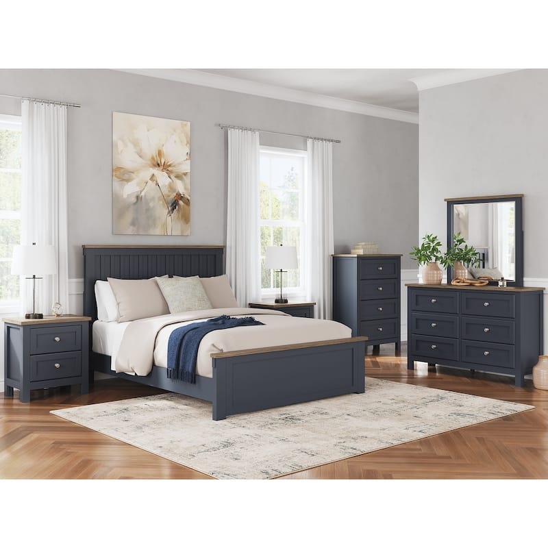 Signature Design by Ashley Landocken Brown/Blue Dresser