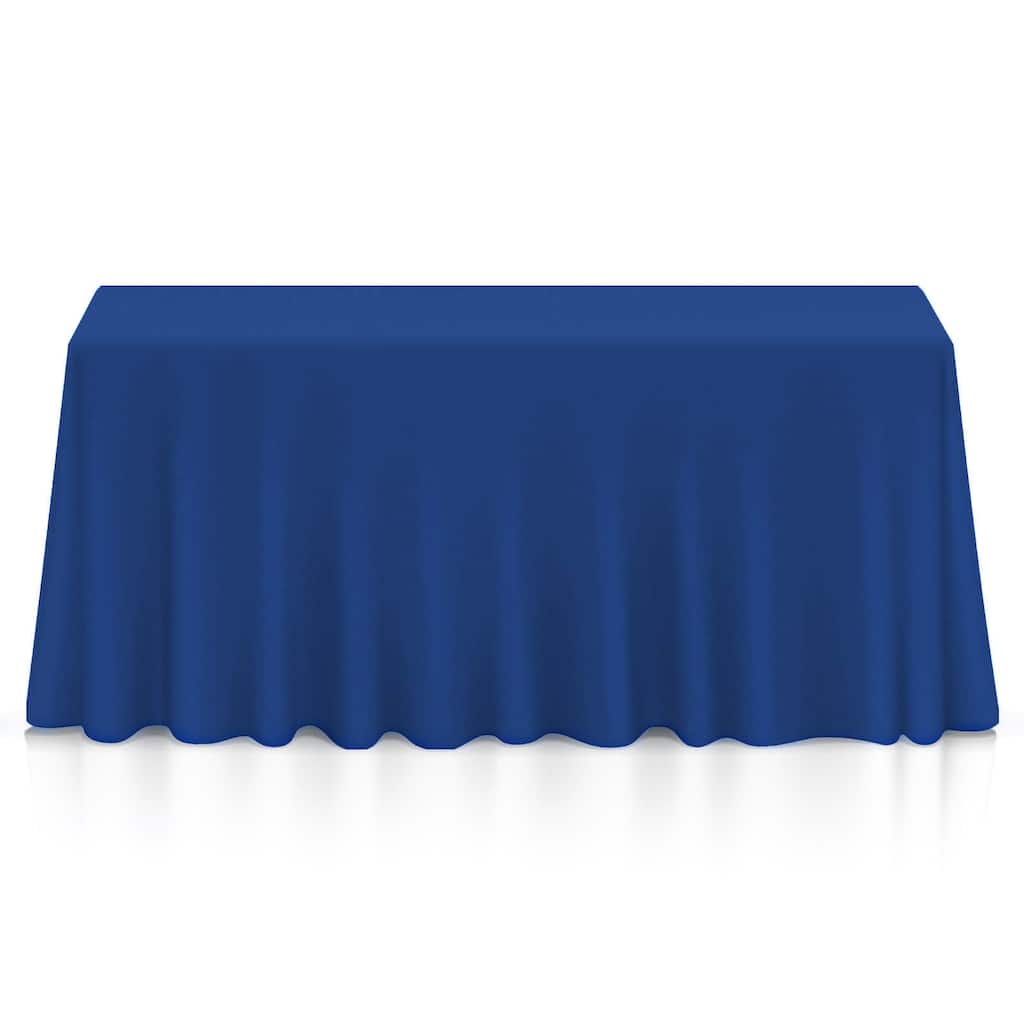 5pk 90 x 156in Polyester Tablecloths for Weddings Royal Blue