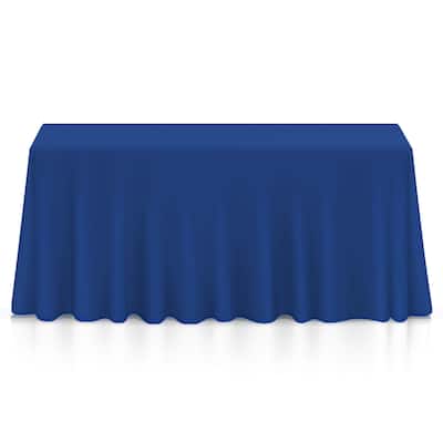 90 x 156in 10pk Rectangular Polyester Tablecloths Royal Blue