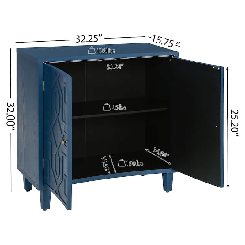 Christopher Knight Home - Rowan 2-Door Storage Accent Cabinet with Adjustable Shelves