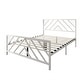 preview thumbnail 7 of 19, CraftPorch Classic Geometric Slat Metal Platform Bed