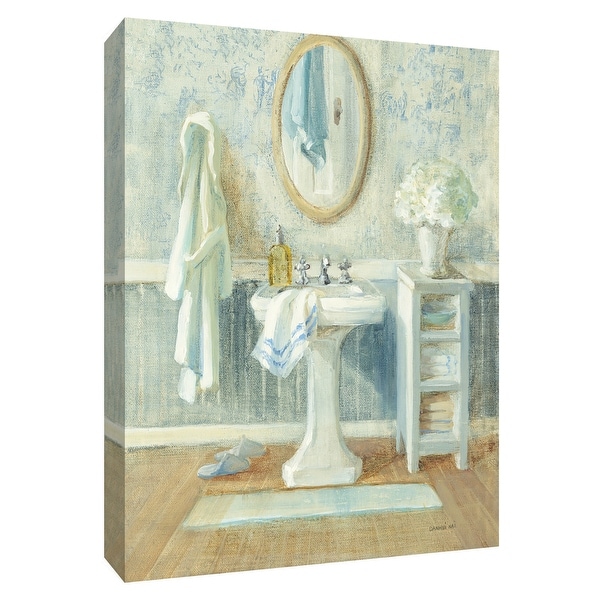 PTM Images 9-154786 PTM Canvas Collection 10" x 8" - "Victorian Sink II" Giclee Toiletries Art Print on Canvas