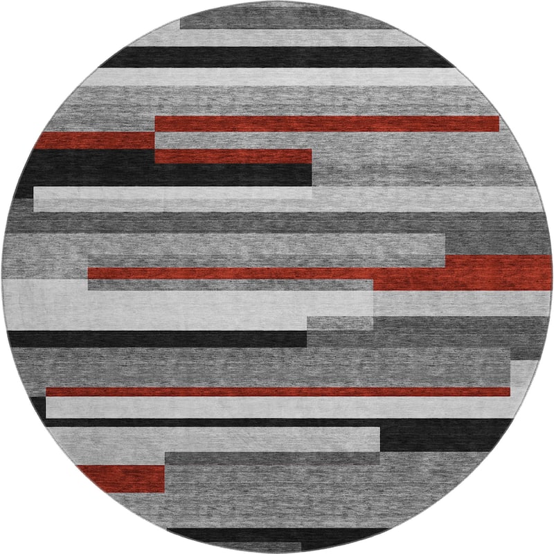 Premium Washable Super Soft Mosaic Stripe Mayfield Rug