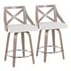 preview thumbnail 2 of 21, The Gray Barn Charlotte 24" Fixed-Height Counter Stool with Bent Wood Legs (Set of 2)