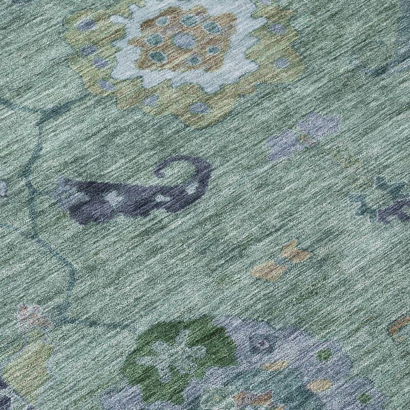 Machine Washable Indoor/ Outdoor Traditional Boho Chantille Rug