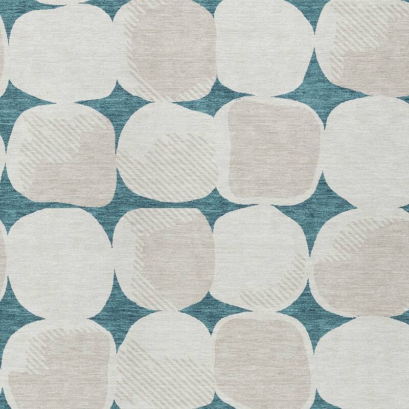 HomeRoots Abstract Transitional Rectangle Outdoor Rug