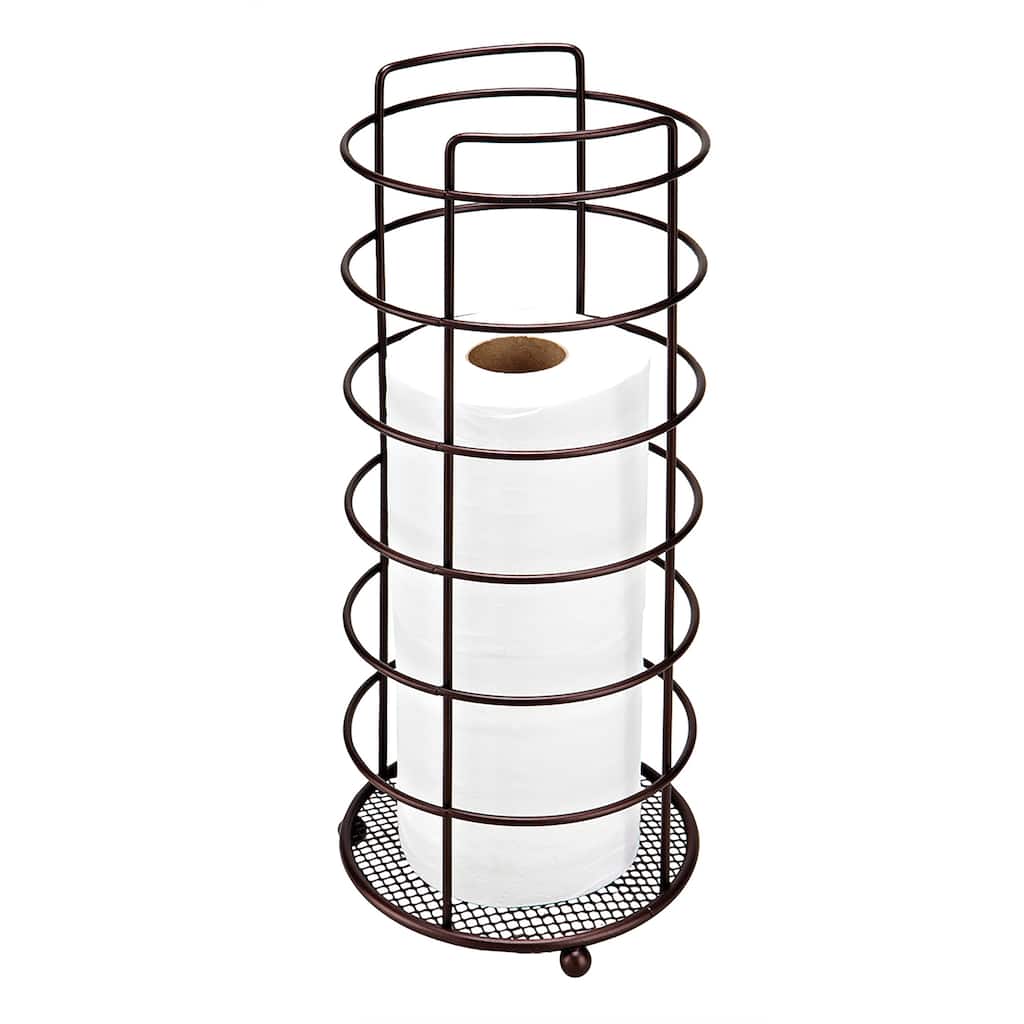 Bath Bliss Rust Links Tissue Roll Holder - 5.75"Rd x 14.50"