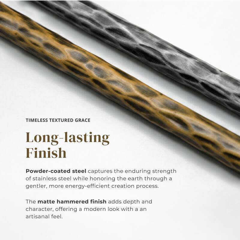 247 Shop At Home Lalia Modern 4-Piece Upholstered Hammered Metal Panel Bedroom Set with 2 Nightstands and Bench