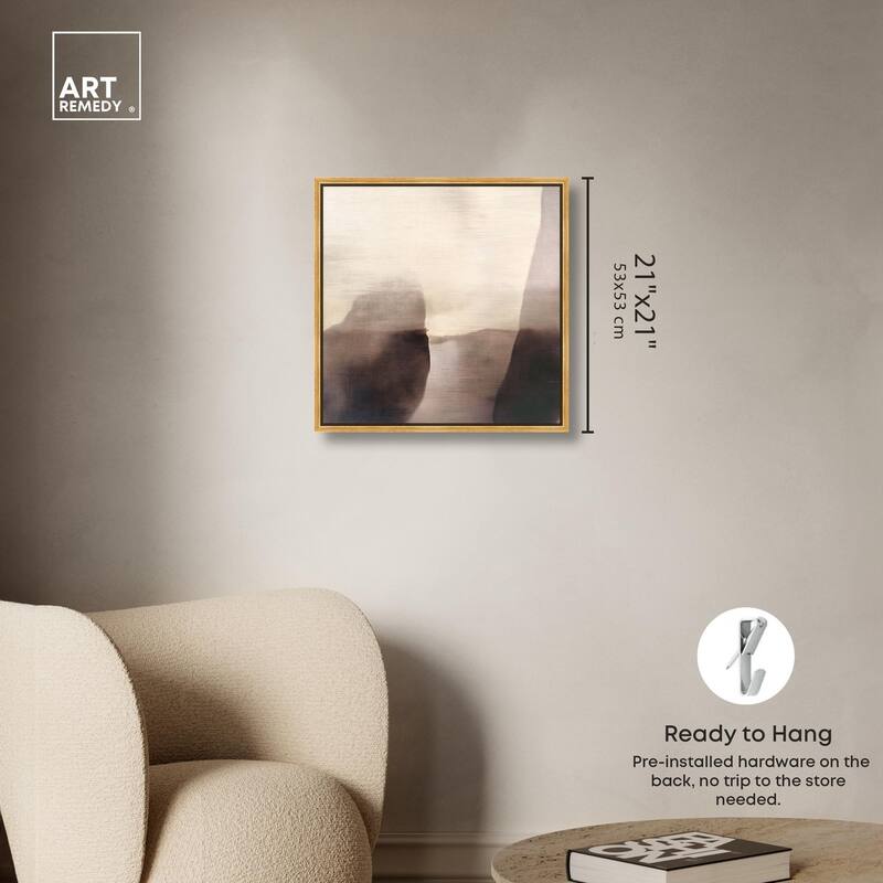 Pale Taupe II Canvas by Art Remedy