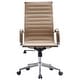 preview thumbnail 22 of 29, Executive Ergonomic High Back Modern Office Chair Ribbed PU Leather Swivel for Manager Conference Computer Room