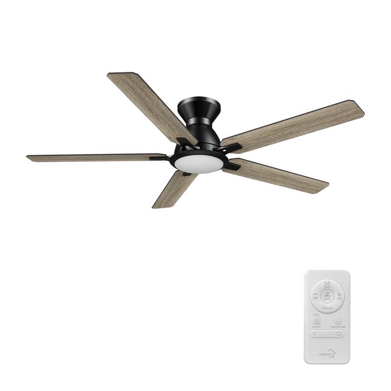 CARRO Livingston 52" 5-Blade Indoor Ceiling Fan with Light and Remote Control - N/A