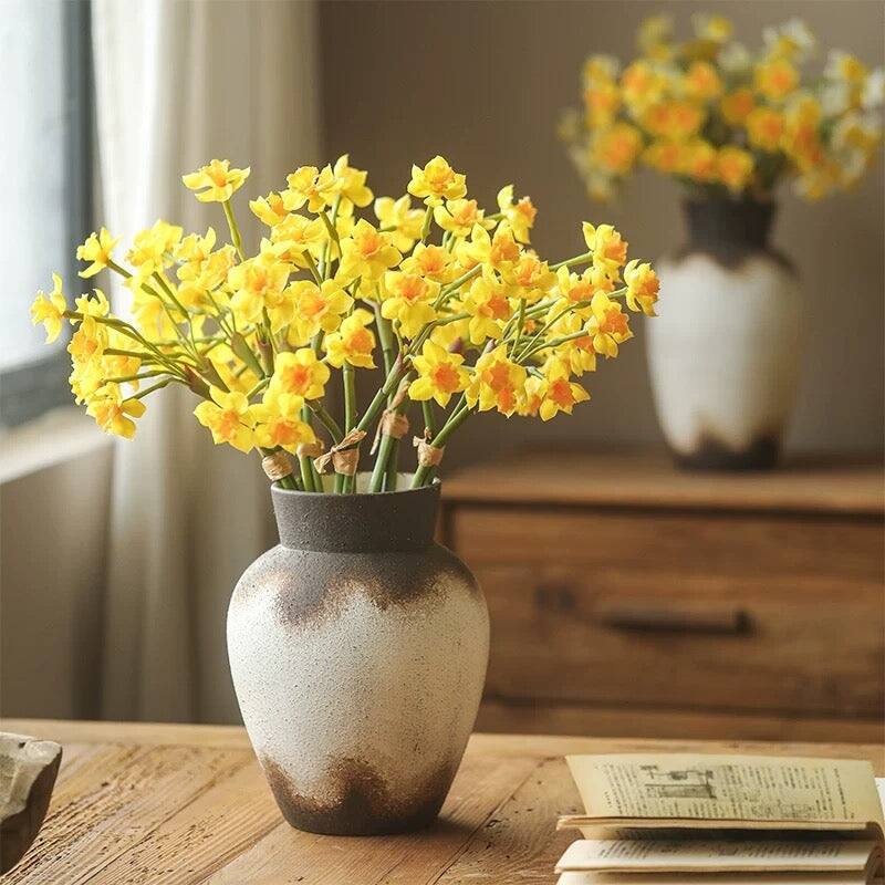 RusticReach Faux Daffodil Bundle 24" Tall