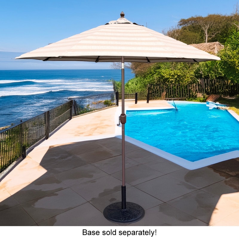 Tropishade 9' Market Umbrella with Sunbrella 40564-01 Range Dune