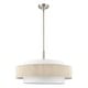 preview thumbnail 5 of 14, GetLedel 5-Light Double Shaded Drum Chandelier