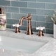 preview thumbnail 2 of 3, Kingston Brass American Classic Two-Handle 3-Hole Deck Mount Widespread Bathroom Faucet with Pop-Up Drain