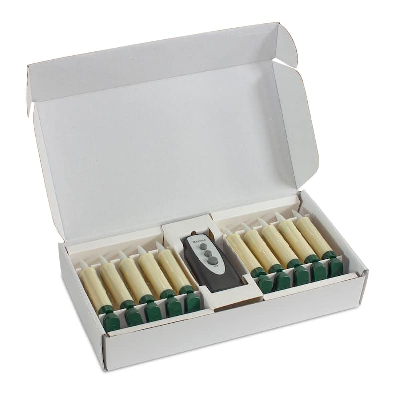 Set of 2 Lighted Flameless Candles with Clip 4"