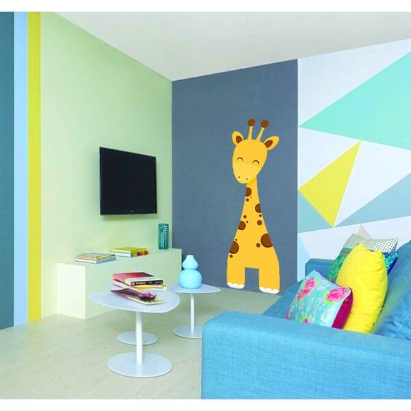 Shop Cartoon Giraffe Nursery Room Wall Decal Overstock 32157184