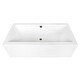 preview thumbnail 24 of 25, Kingston Brass 67-Inch Acrylic Rectangular Double Ended Freestanding Tub Glossy White/Antique Brass