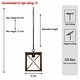 preview thumbnail 16 of 39, Acroma 1-light Farmhouse Rustic Rectangle Kitchen Island Pendant Light - 8 inches