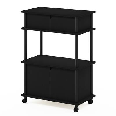 Furinno Turn-N-Tube Toolless Storage Cart with Cabinet