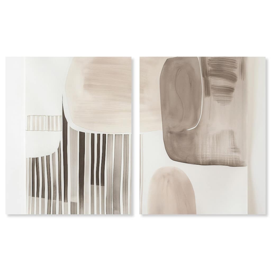 Slumbering Patterns II Canvas Set of 2 by Art Remedy, Gallery Wrapped