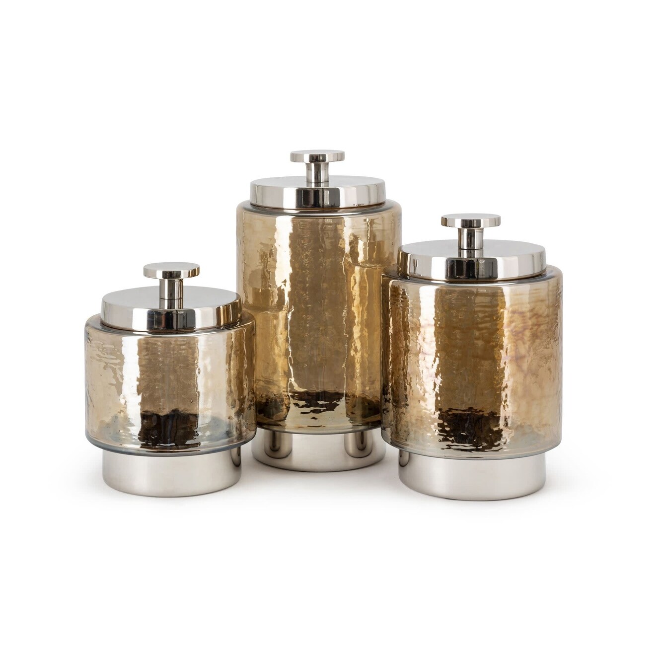 Shop Imax Home 23261 3 Coffee Talk Glass Canisters With Aluminum