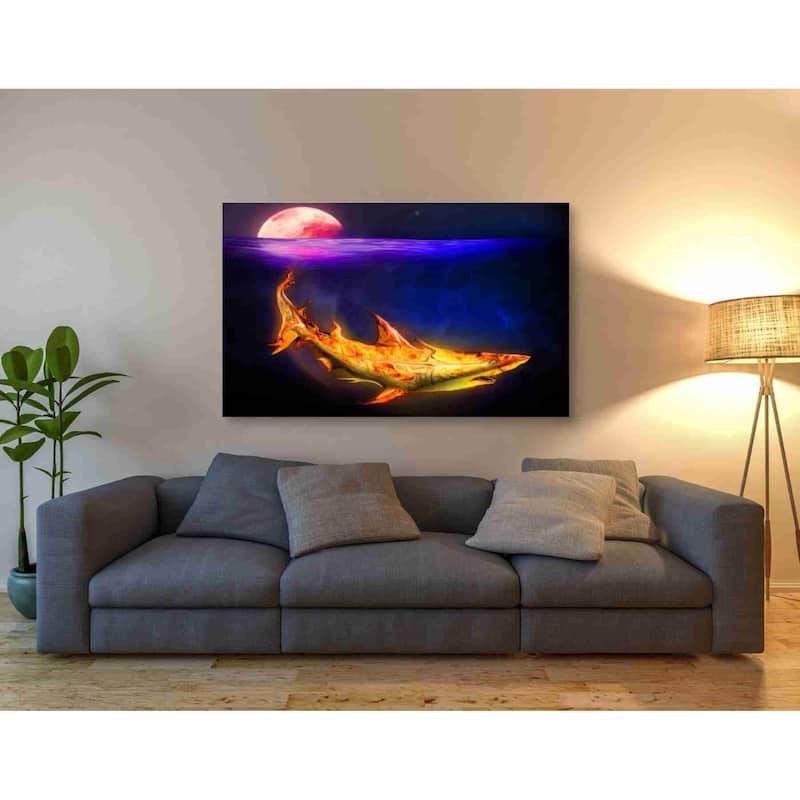 Epic Graffiti 'Mako Shark' by Michael StewArt, Canvas Wall Art