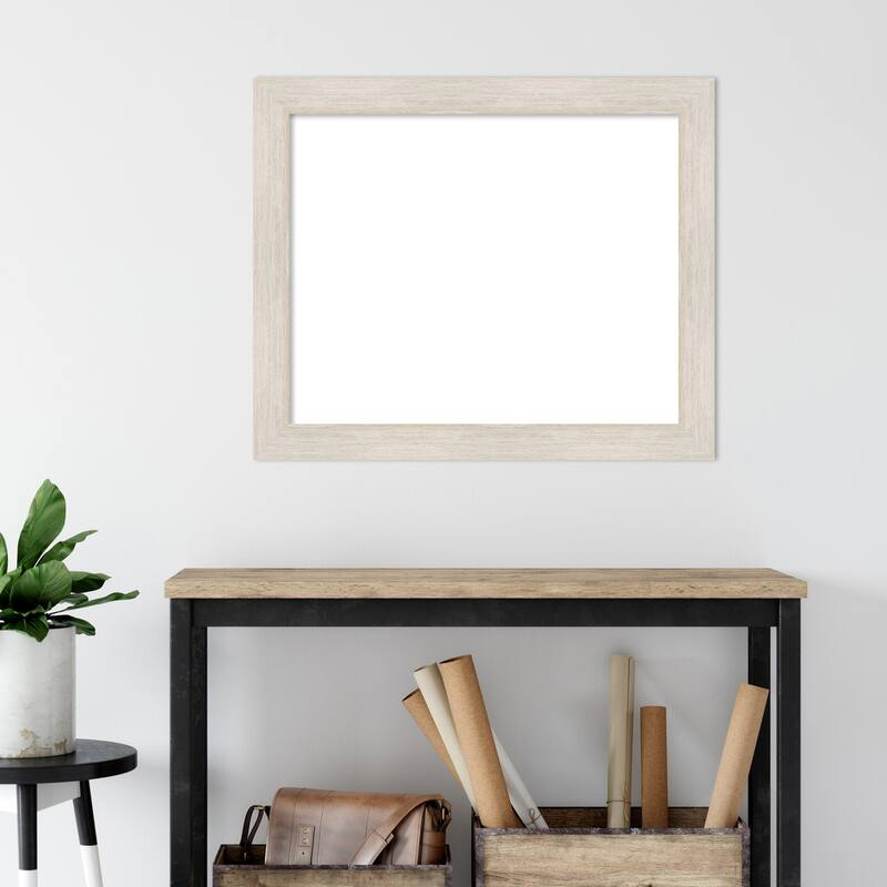 Amanti Art Hardwood Chocolate Framed Dry Erase Magnetic Board