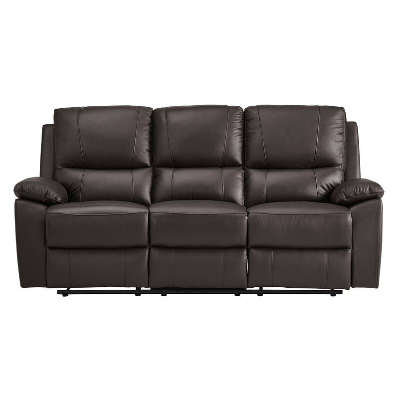 Harrington 3-Piece Faux Leather Manual Reclining Living Room Sofa Set